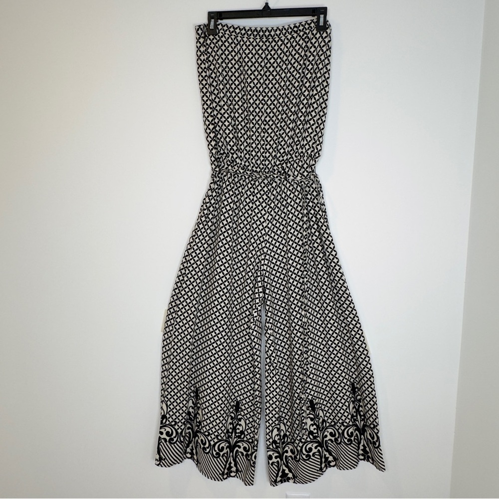 J.B.S Strapless Wide Leg Jumpsuit Size Medium